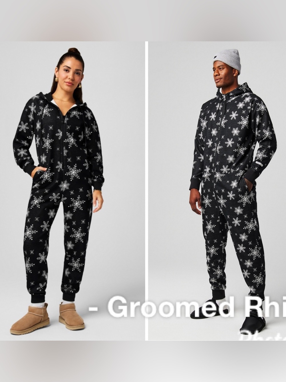 Fabletics Go To Fleece Hooded Onesie In Winter Nights Size S
